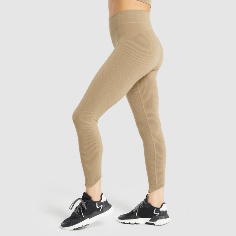 Κολαν Gymshark Pause Seamless καφε | 483XJIFSU