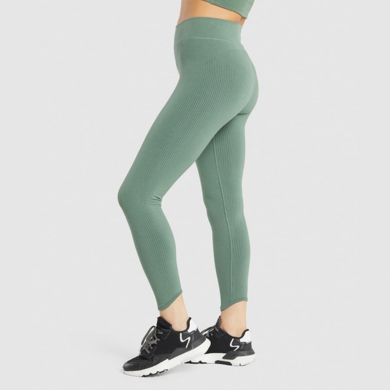 Κολαν Gymshark Pause Seamless πρασινο | 589GJBNQO
