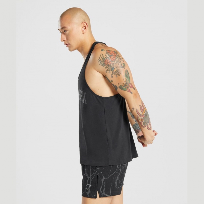 Γιλεκο Gymshark Power Stringer μαυρα | 325DLPAHE