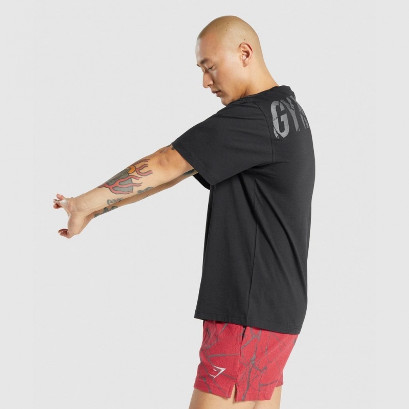 μπλουζακια Gymshark Power μαυρα | 619VJRXDU