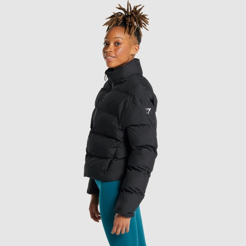 Μπουφαν Gymshark Puffer μαυρα | 023UJBZCQ