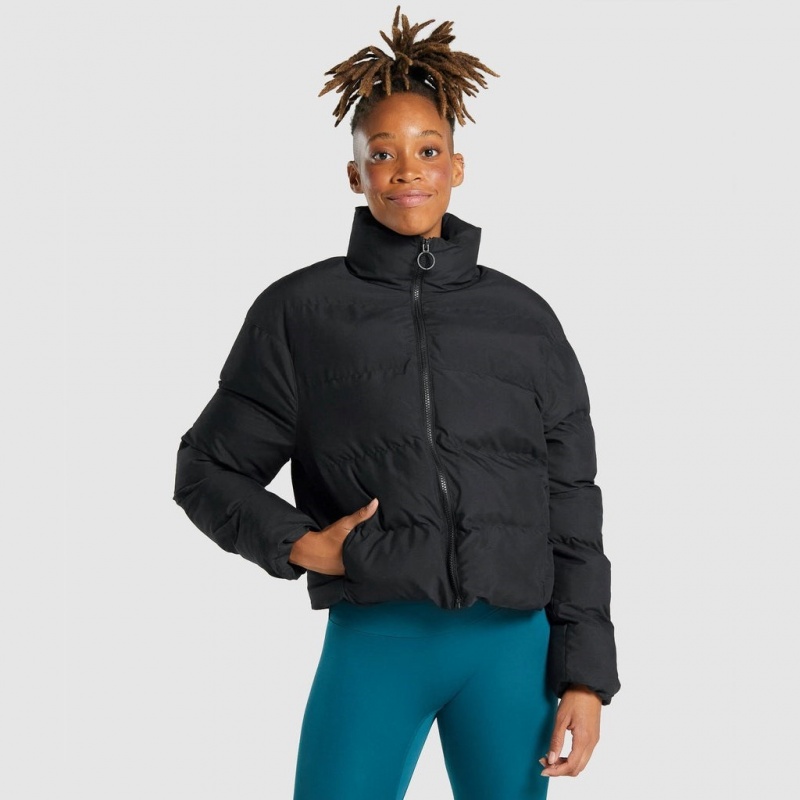 Μπουφαν Gymshark Puffer μαυρα | 023UJBZCQ