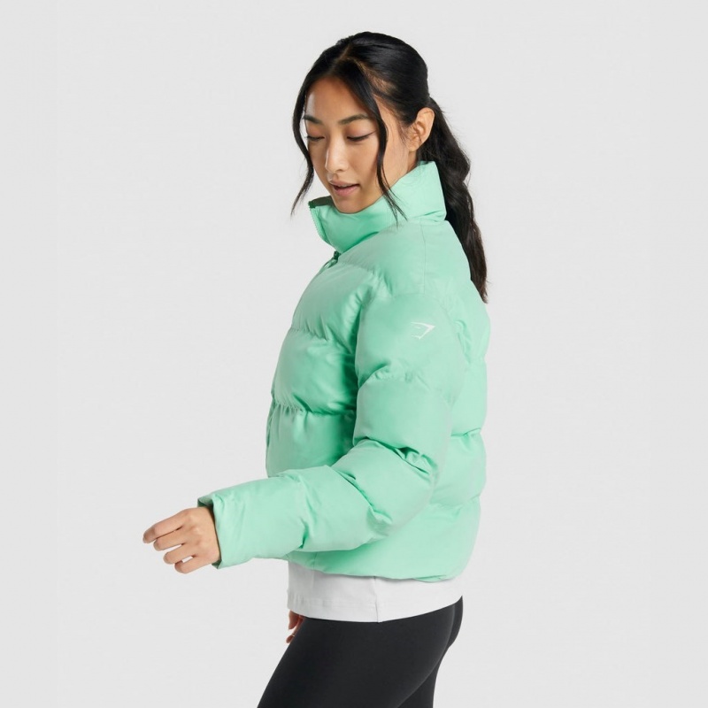 Μπουφαν Gymshark Puffer πρασινο | 532NLKBSM