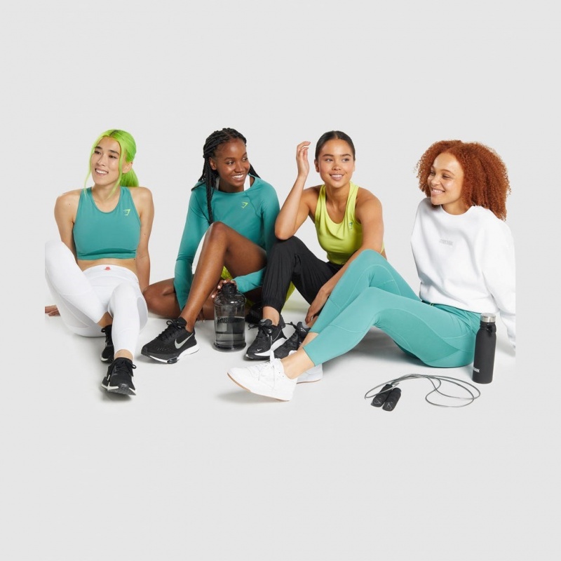 Κολαν Gymshark Pulse Teal | 961AVNZTL