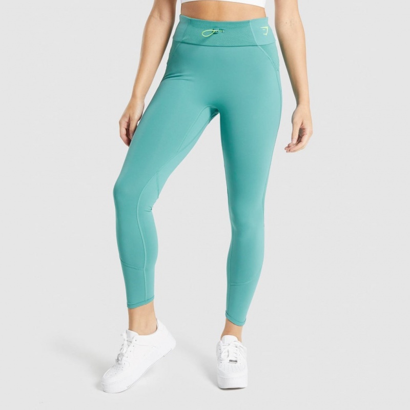 Κολαν Gymshark Pulse Teal | 961AVNZTL