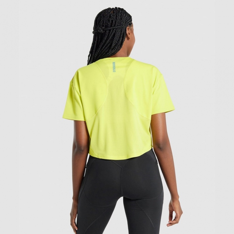 μπλουζακια Gymshark Pulse κίτρινα | 654EOPCMA