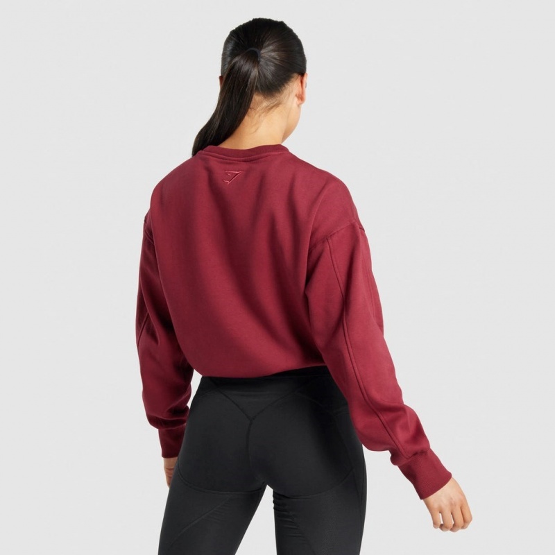 Φουτερ Gymshark Pulse μπορντο | 793UJHDEA