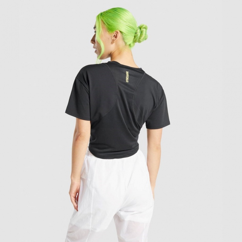 μπλουζακια Gymshark Pulse μαυρα | 806CVKDXE