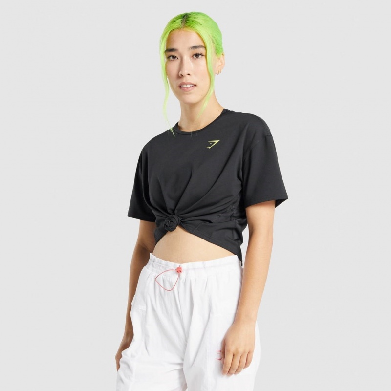 μπλουζακια Gymshark Pulse μαυρα | 806CVKDXE