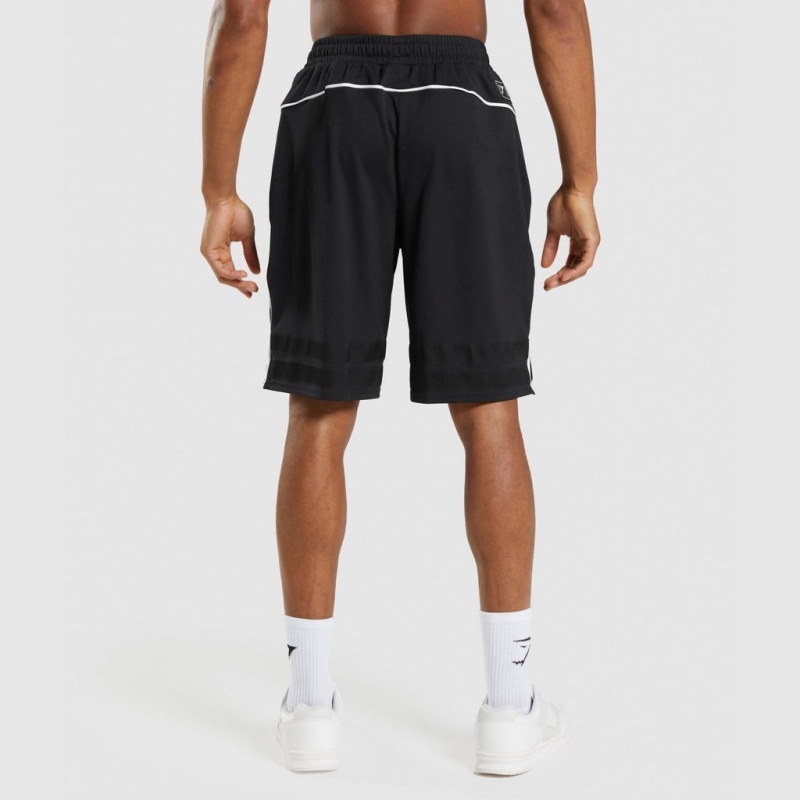 Σορτσ Gymshark Recess Basketball μαυρα ασπρα | 452HXZDCT