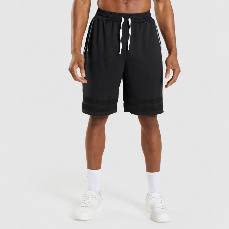 Σορτσ Gymshark Recess Basketball μαυρα ασπρα | 452HXZDCT