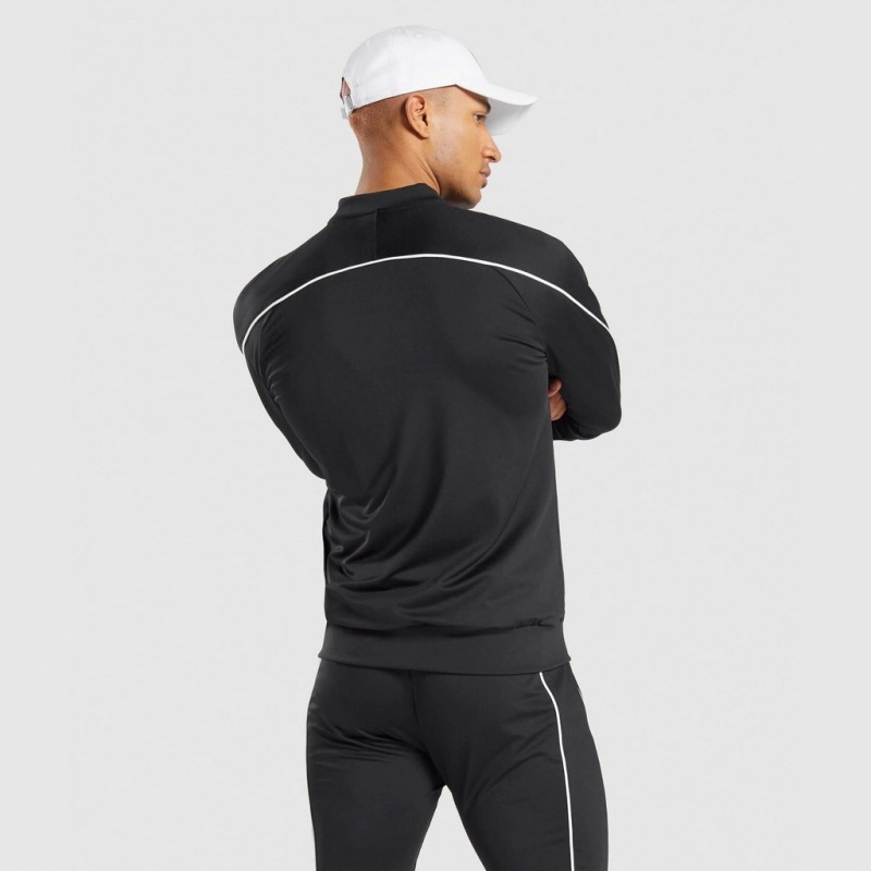 Μπουφαν Gymshark Recess Full Zip tracking μαυρα | 984IXHUQW
