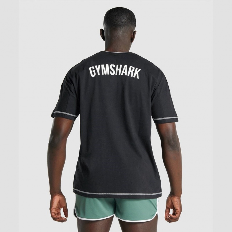 μπλουζακια Gymshark Recess μαυρα | 482QVUPHT