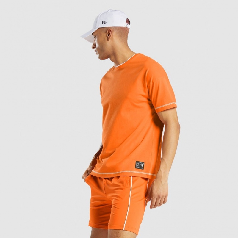 μπλουζακια Gymshark Recess πορτοκαλι | 963XOHEFQ