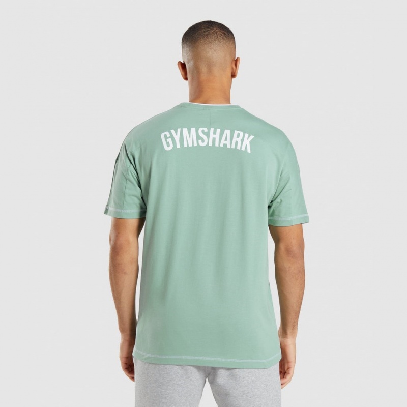 μπλουζακια Gymshark Recess μπλε ασπρα | 602KUFYQT