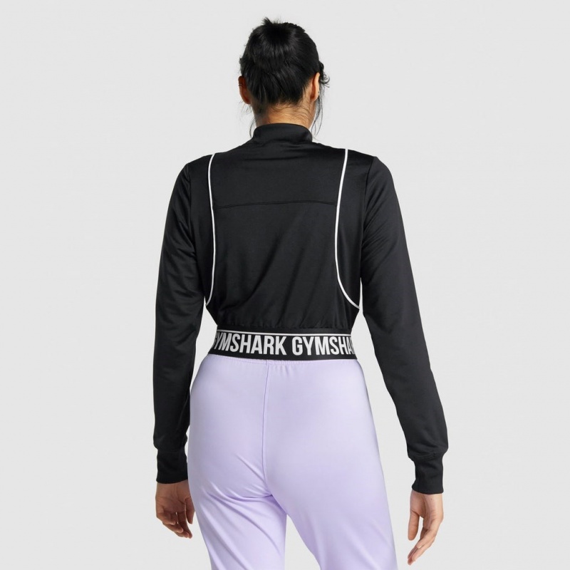 Μπουφαν Gymshark Recess tracking μαυρα | 307TXMLOF