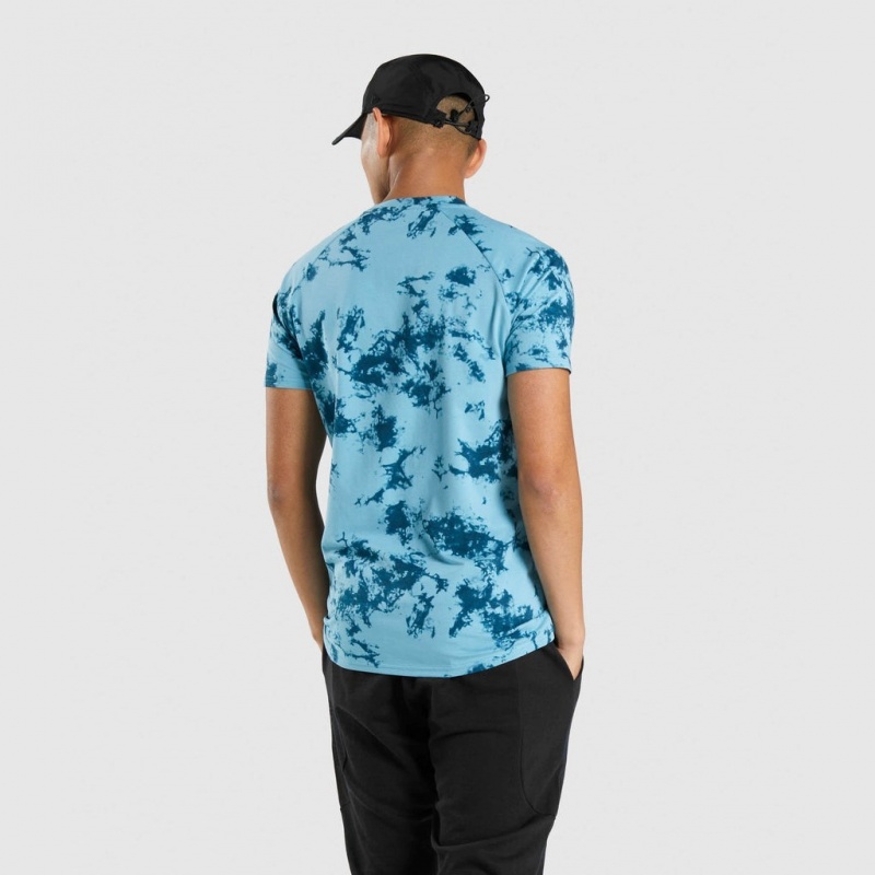 μπλουζακια Gymshark Restore Teal Print | 104PRUOJX