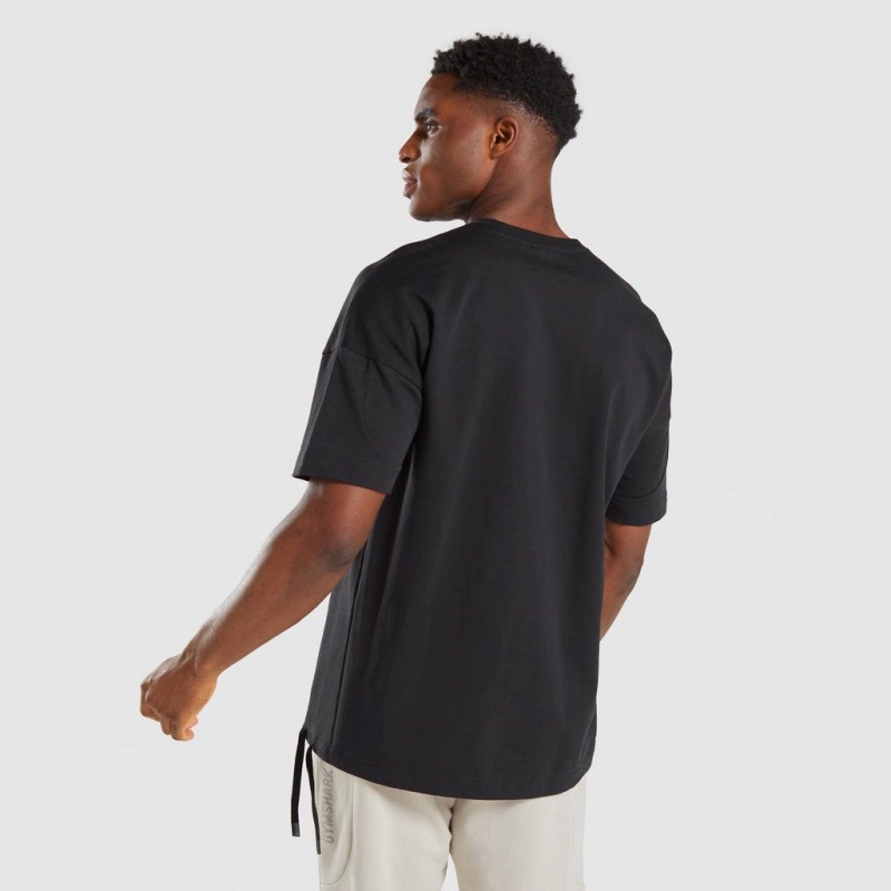 μπλουζακια Gymshark Restore μαυρα | 496MNXVWH