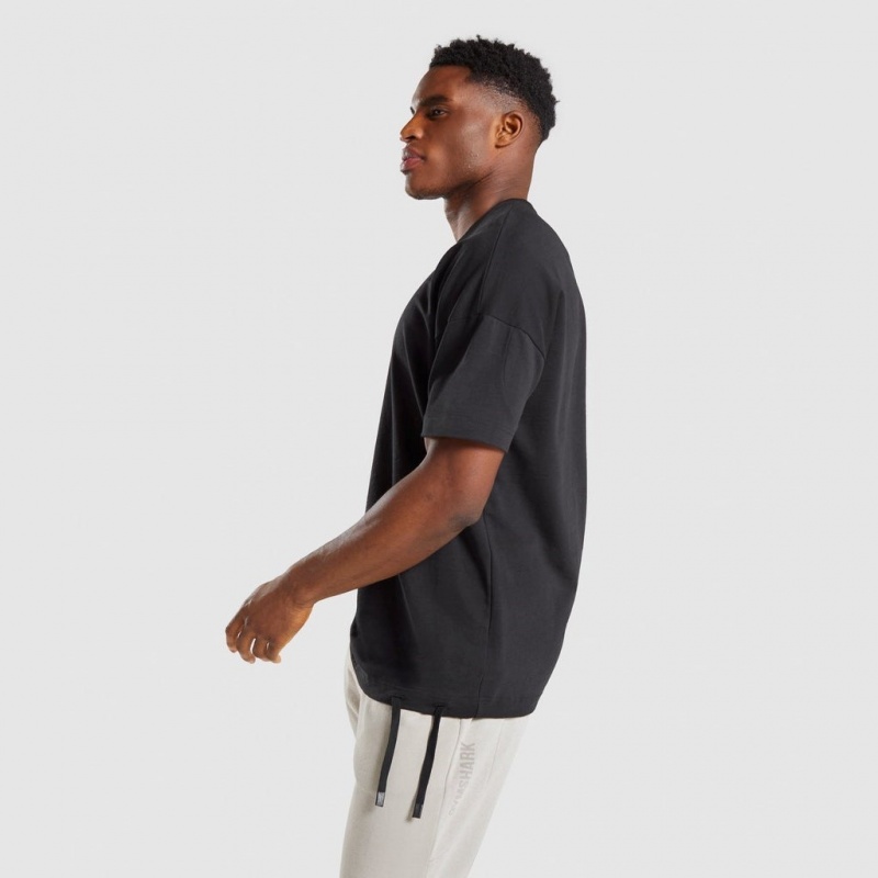 μπλουζακια Gymshark Restore μαυρα | 496MNXVWH