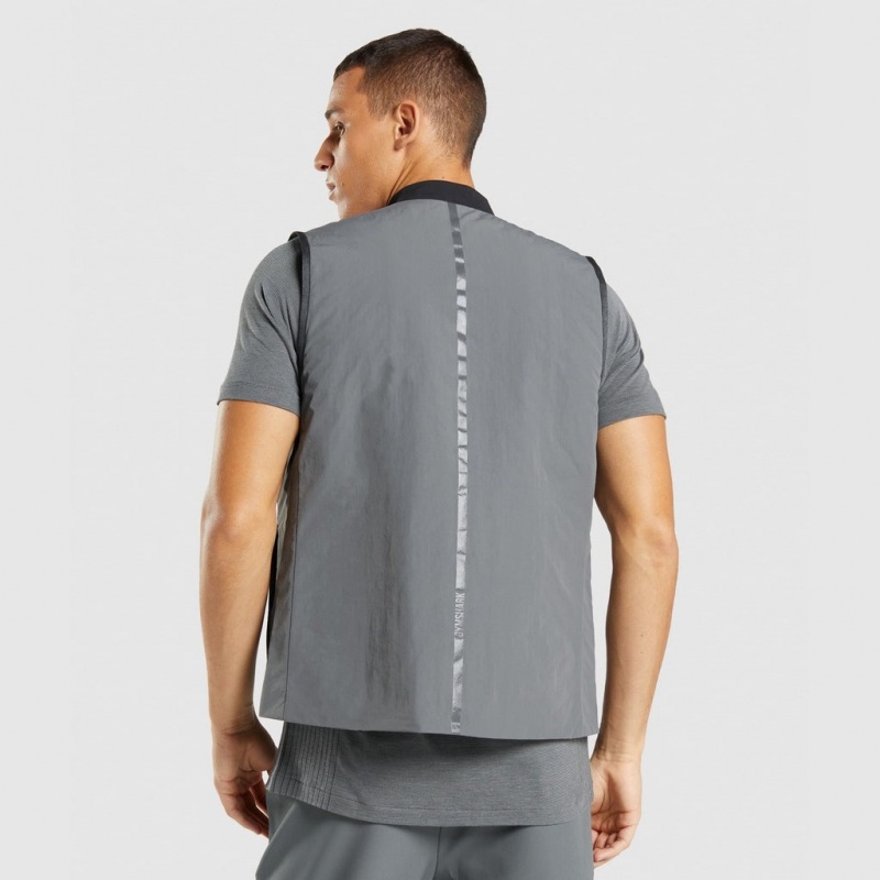 Γιλεκο Gymshark Retake Reversible Vest μαυρα | 587NCPTIJ