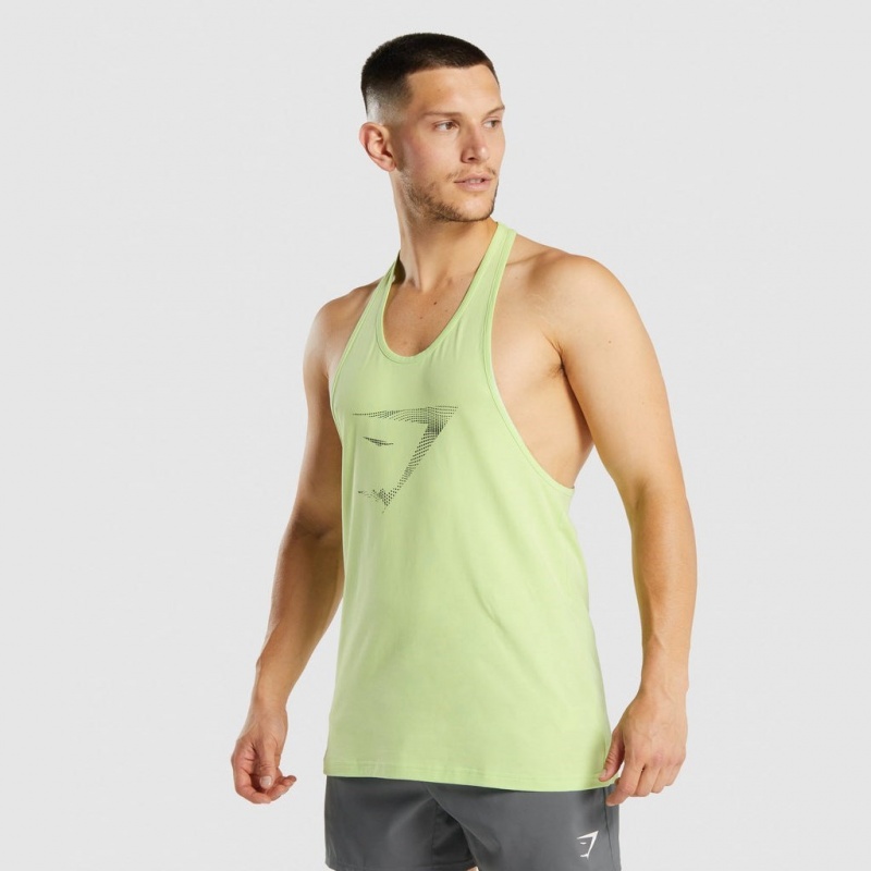 Γιλεκο Gymshark Sharkhead Infill Stringer Lime | 405BPTNXY