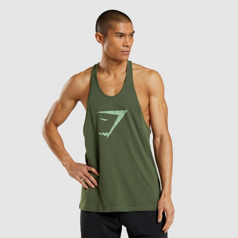 Γιλεκο Gymshark Sharkhead Infill Stringer πρασινο | 148GLWJTX