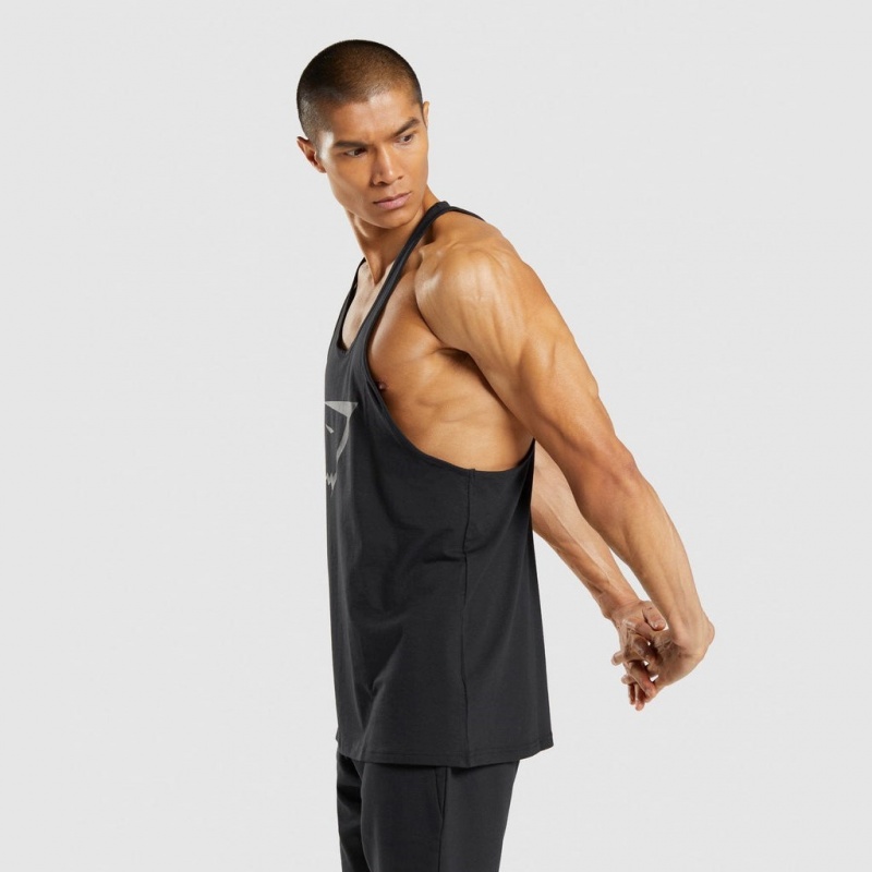 Γιλεκο Gymshark Sharkhead Infill Stringer μαυρα | 871HMNAWL