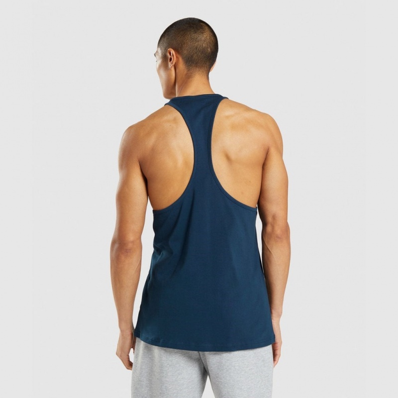 Γιλεκο Gymshark Sharkhead Infill Stringer σκουρο μπλε | 692MIUBGJ