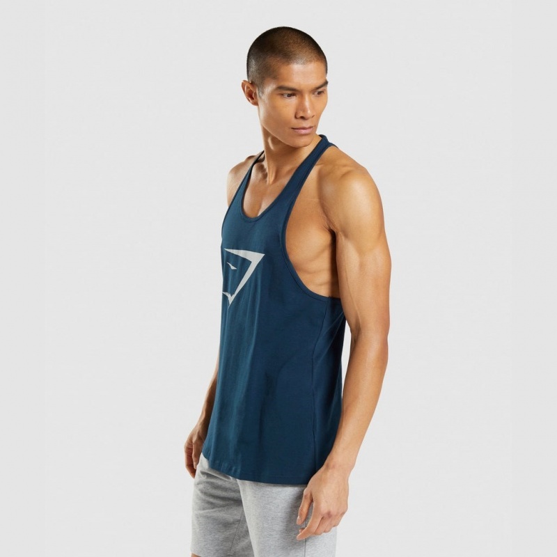 Γιλεκο Gymshark Sharkhead Infill Stringer σκουρο μπλε | 692MIUBGJ