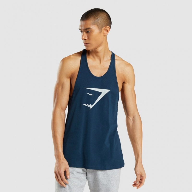 Γιλεκο Gymshark Sharkhead Infill Stringer σκουρο μπλε | 692MIUBGJ