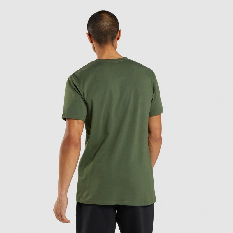 μπλουζακια Gymshark Sharkhead Infill πρασινο | 154XSZLYI