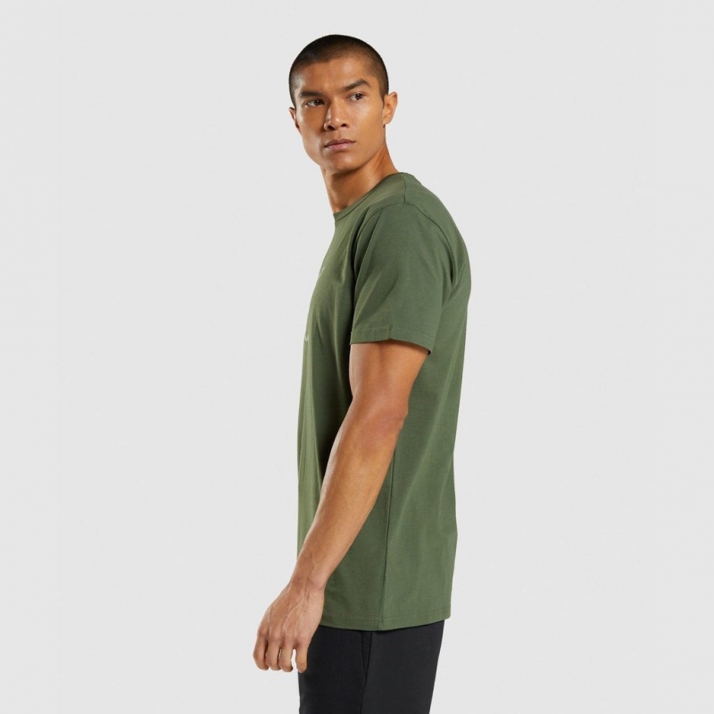 μπλουζακια Gymshark Sharkhead Infill πρασινο | 154XSZLYI