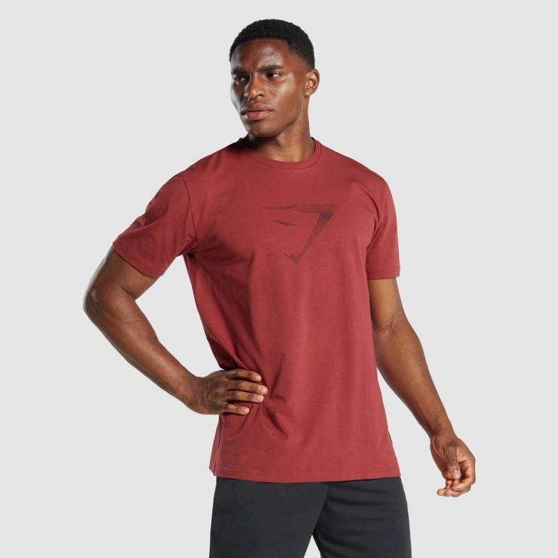 μπλουζακια Gymshark Sharkhead Infill μπορντο | 210SMUPKR