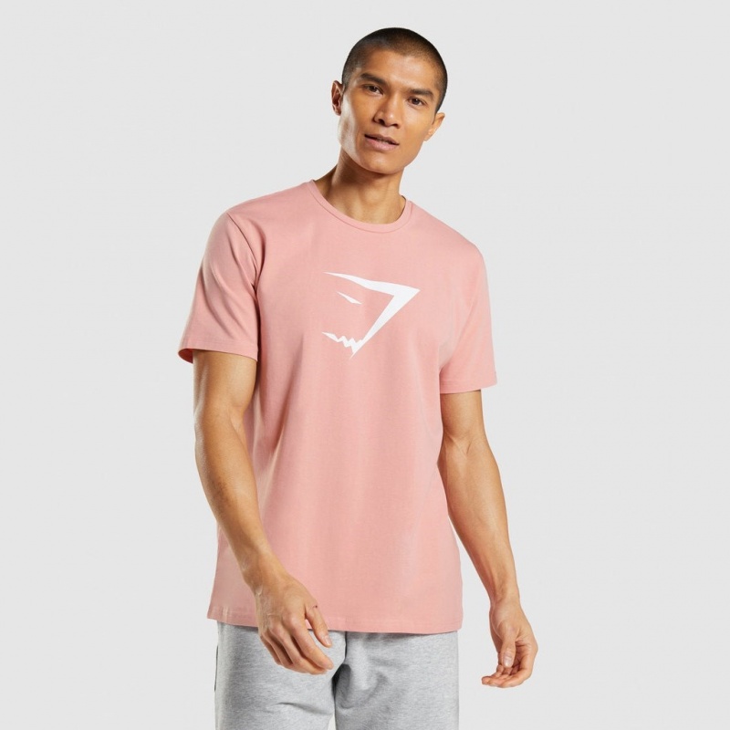 μπλουζακια Gymshark Sharkhead Infill ροζ | 693FXEHVN