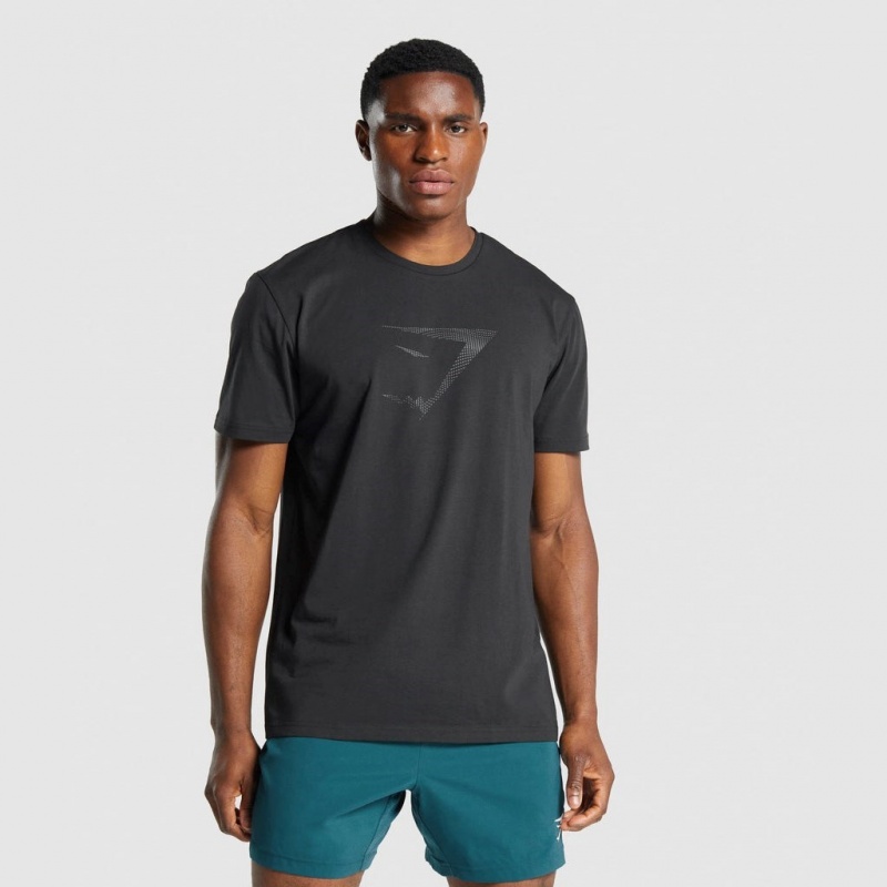 μπλουζακια Gymshark Sharkhead Infill μαυρα | 745MFSLAJ