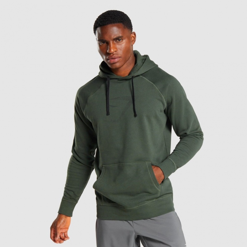 Φουτερ Gymshark Sharkhead Infill σκούρο πρασινο | 458VKOSGP