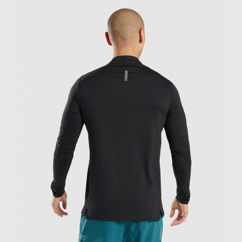 Φουτερ Gymshark Speed 1/4 Zip μαυρα | 789DMQXWI