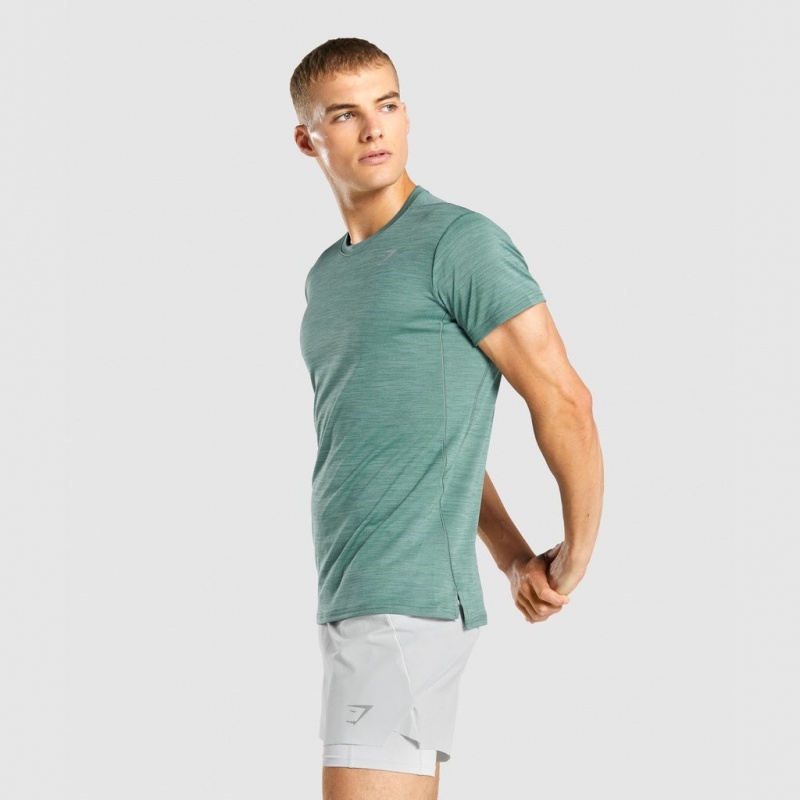 μπλουζακια Gymshark Speed σκούρο πρασινο | 312UWBJPQ