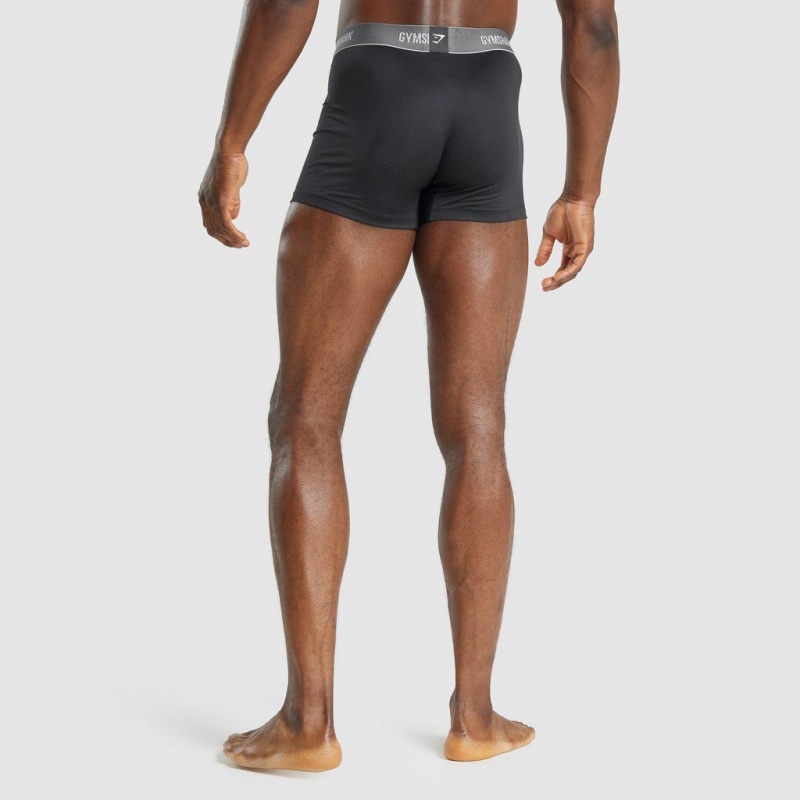 Σορτσ Gymshark Sports Tech Boxers 2pk μαυρα | 794UIXRGK