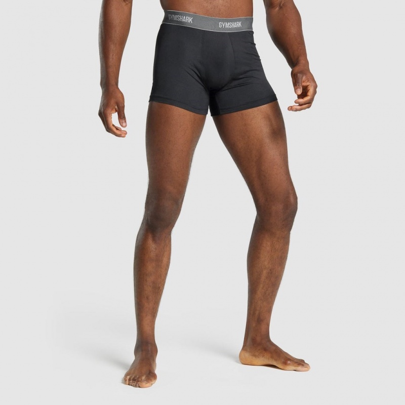 Σορτσ Gymshark Sports Tech Boxers 2pk μαυρα | 794UIXRGK