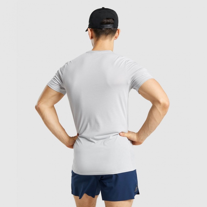 μπλουζακια Gymshark Sports ανοιχτο γκρι | 015QVEYDK