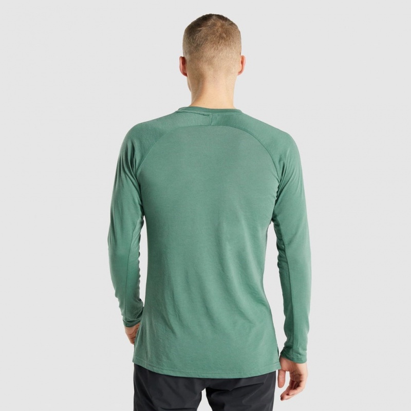 μπλουζακια Gymshark Studio Long Sleeve πρασινο | 675YOLJGU