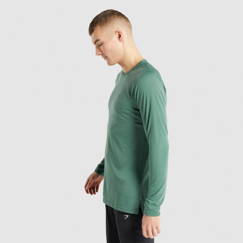 μπλουζακια Gymshark Studio Long Sleeve πρασινο | 675YOLJGU