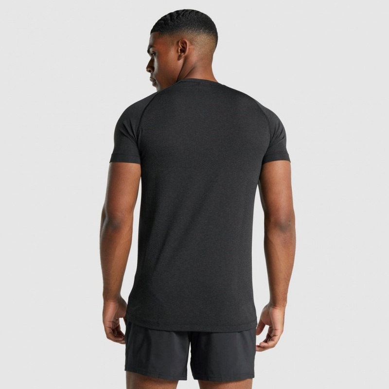 μπλουζακια Gymshark Vital Light Seamless μαυρα | 371QRXVZE