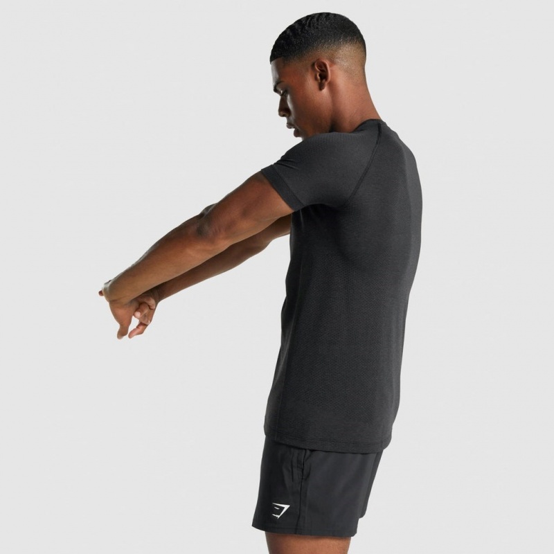 μπλουζακια Gymshark Vital Light Seamless μαυρα | 371QRXVZE