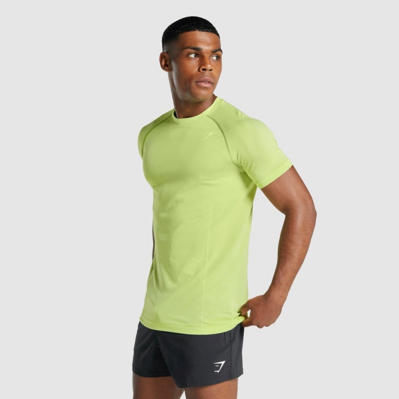 μπλουζακια Gymshark Vital Light Seamless κίτρινα | 816MWXCGH