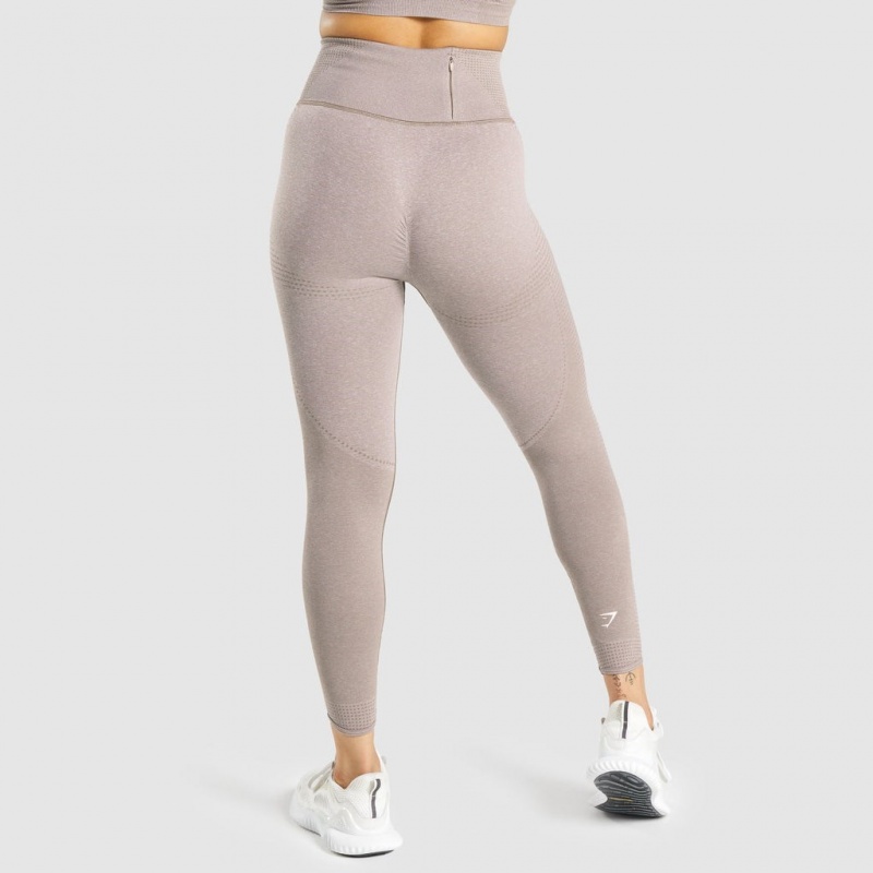 Κολαν Gymshark Vital Rise Seamless Taupe Marl | 687NDJZPV