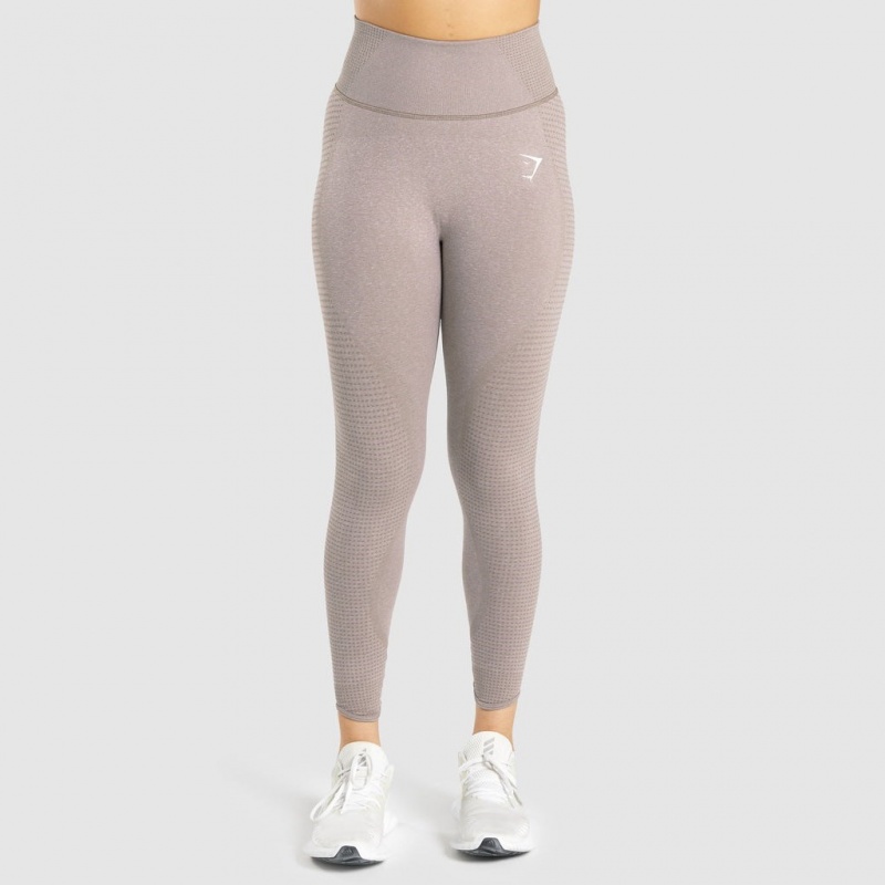Κολαν Gymshark Vital Rise Seamless Taupe Marl | 687NDJZPV