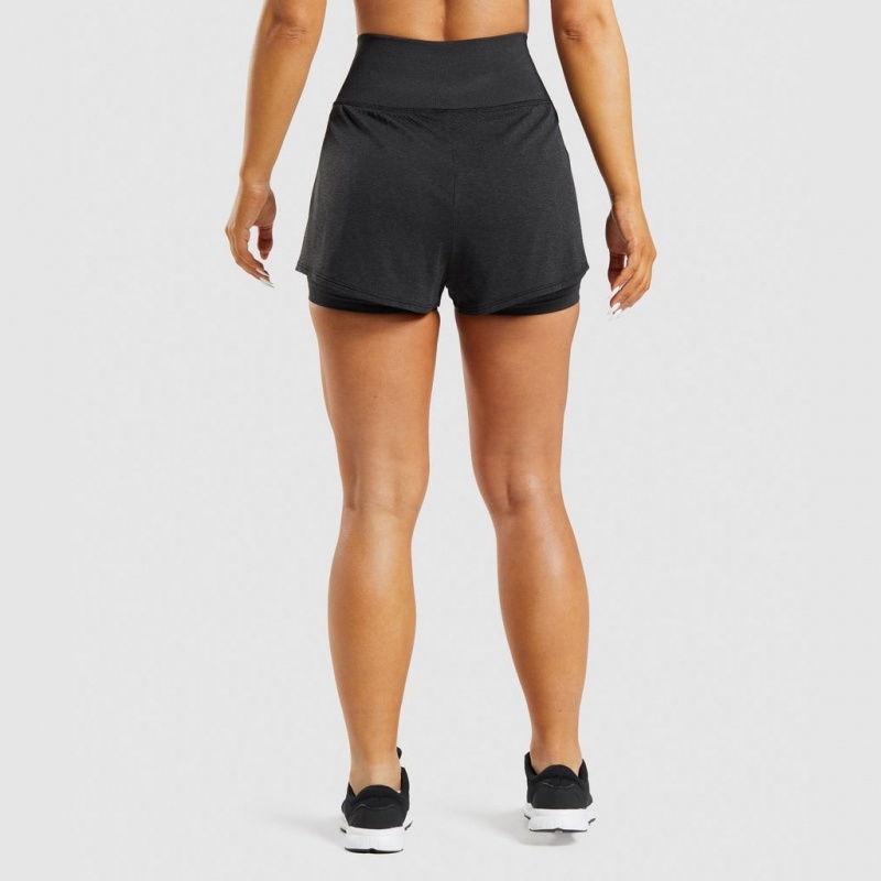 Σορτσ Gymshark Vital Seamless 2.0 2-in-1 μαυρα | 423LWCDJZ