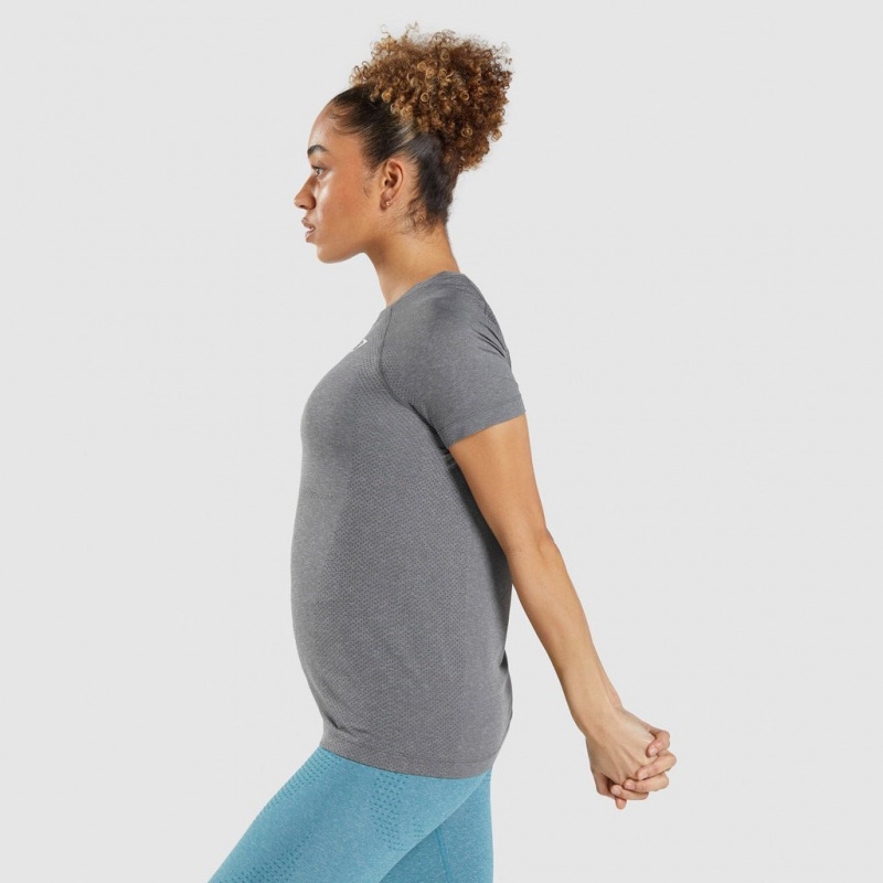 μπλουζακια Gymshark Vital Seamless 2.0 Light γκρι | 302SDUTFG